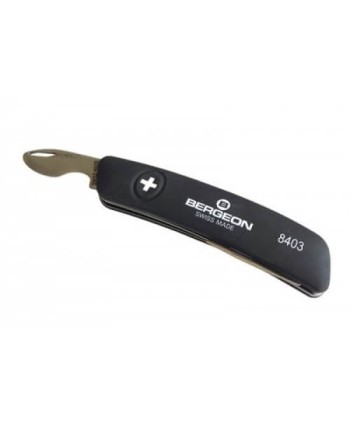 BERGEON 8403 – Canif ouvre boîte avec barrette