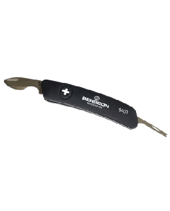 BERGEON 8403 – Canif ouvre boîte avec barrette