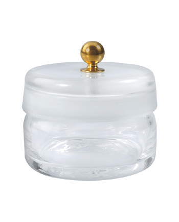 HOROTEC - Benzinier verre avec bouton laiton