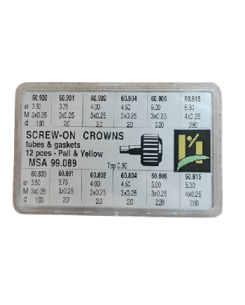 HOROTEC - Assortiment couronnes à vis pour montre