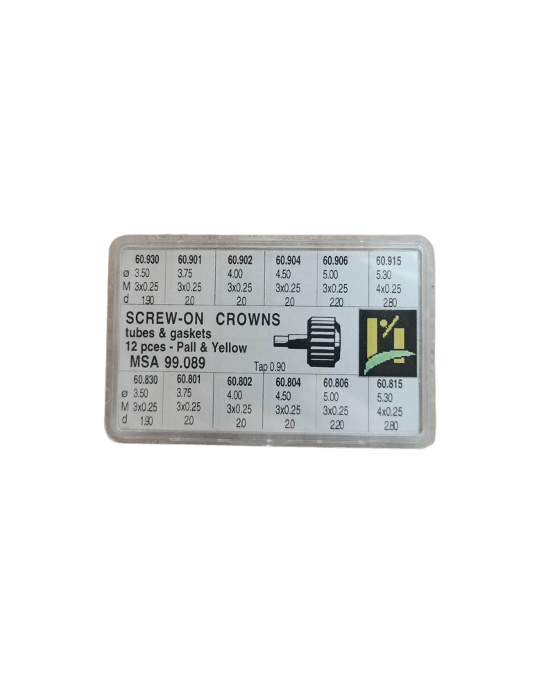 HOROTEC - Assortiment couronnes à vis pour montre