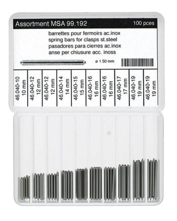 HOROTEC - Assortiment barrettes fermoirs acier inox