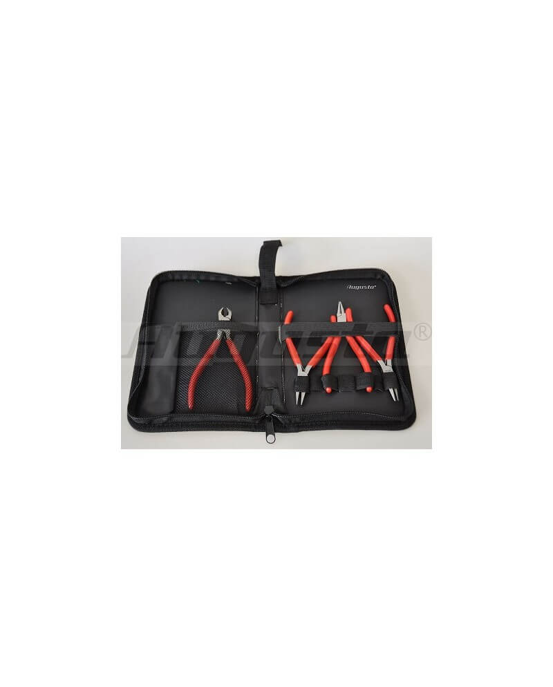 AUGUSTA – Assortiment 4 pinces horlogères manipulation précise