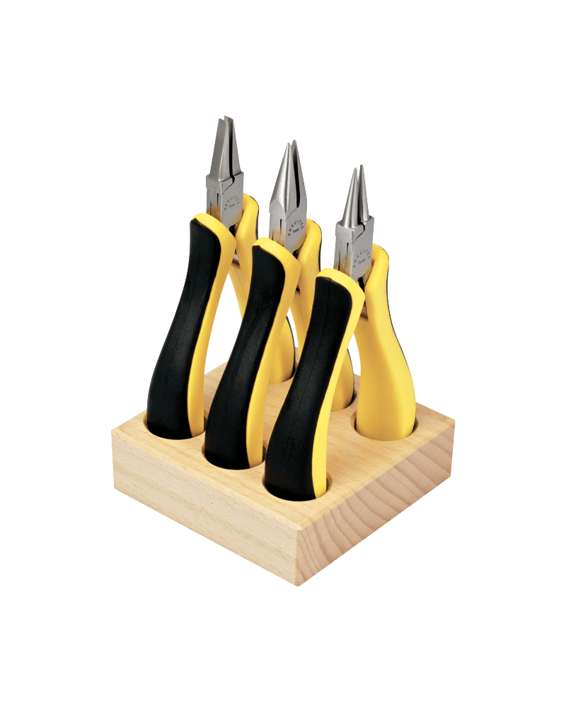 HOROTEC 11.803 - Assortiment 3 pinces sur socle