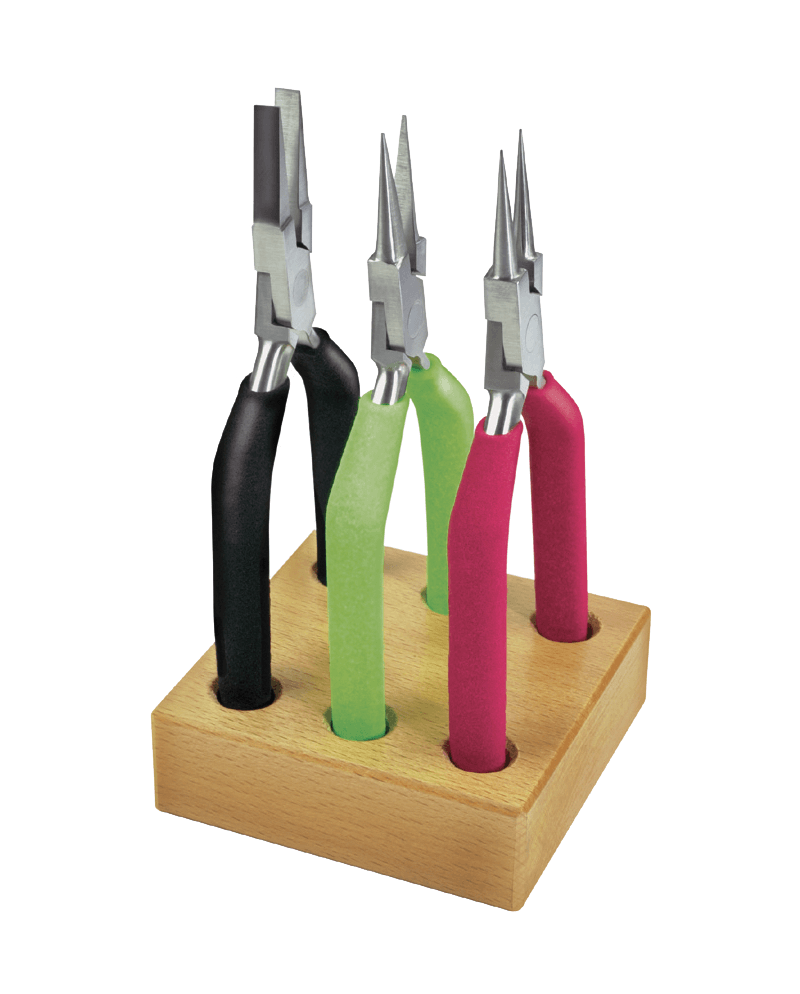 HOROTEC 11.857 - Assortiment 3 pinces sur socle