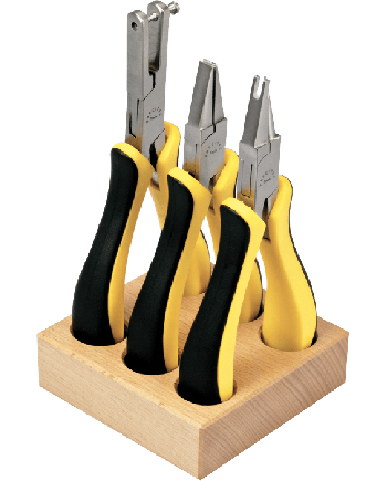 HOROTEC 11817 - Assortiment 3 pinces sur socle