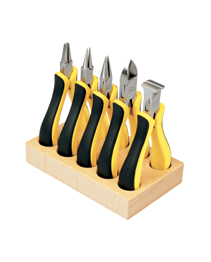HOROTEC 11.832 - Assortiment 5 pinces sur socle