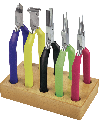 HOROTEC 11.856 - Assortiment 5 pinces colorées sur socle