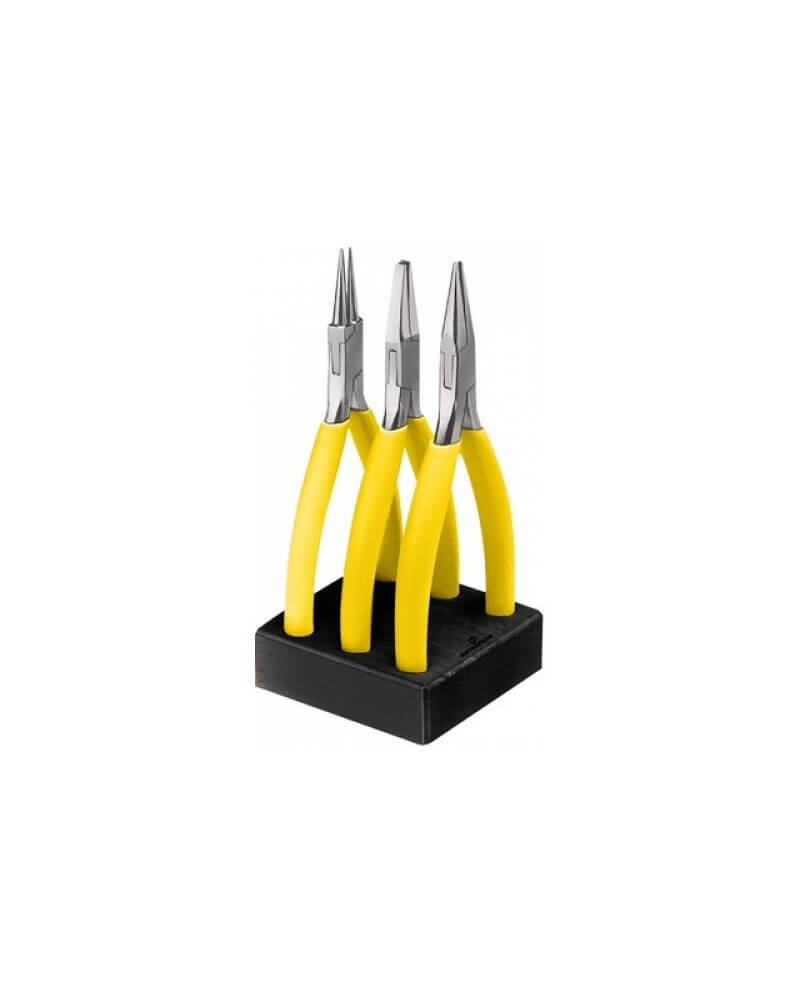 BERGEON 2513 – Assortiment 3 pinces sur socle