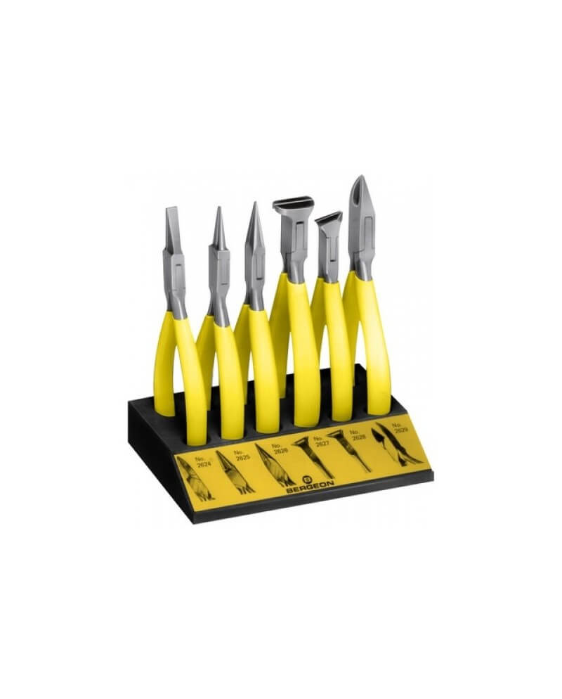 BERGEON 6283 – Assortiment 6 pinces horlogerie