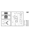 BERGEON 3627 – Pince coupante flush antistatique