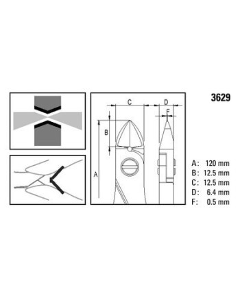 BERGEON 3629 – Pince coupante semi flush ESD