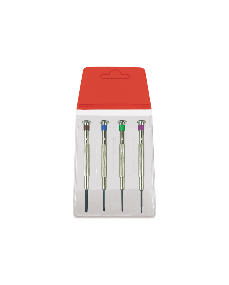 HOROTEC 01.400-A – Assortiment 4 tournevis fixes