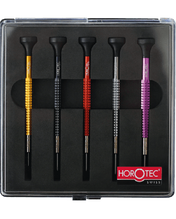 HOROTEC 01.020-D – Assortiment tournevis alu pro