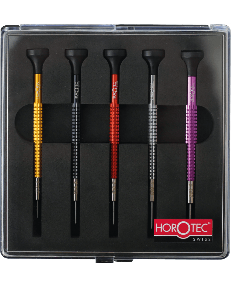 HOROTEC 01.020-D – Assortiment tournevis alu pro