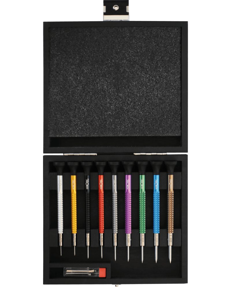 HOROTEC 01.020-E – Assortiment 9 tournevis alu