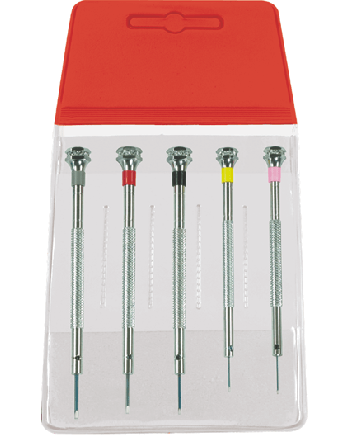 HOROTEC 01.095 – Pochette 5 tournevis précision