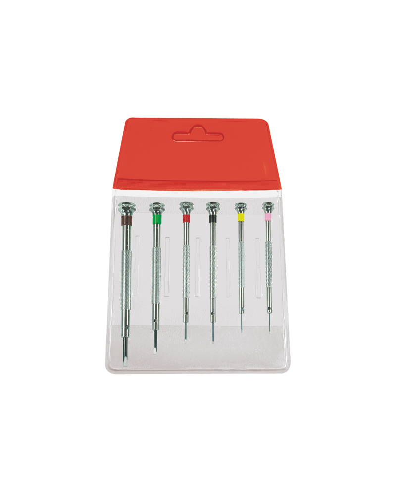 HOROTEC 01.013 – Pochette 6 tournevis horloger