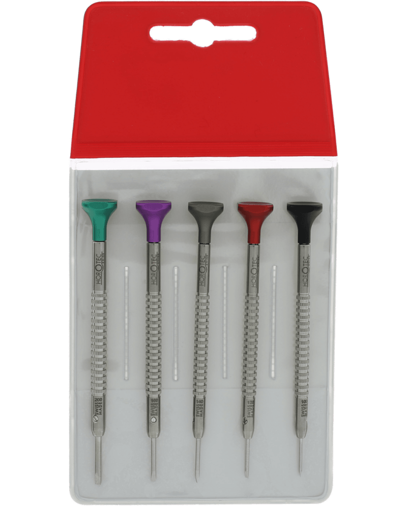 HOROTEC 01.218-F – Pochette 5 tournevis billes