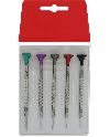 HOROTEC 01.218-F – Pochette 5 tournevis billes
