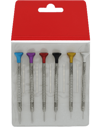 HOROTEC 01.218-H – Pochette 6 tournevis billes