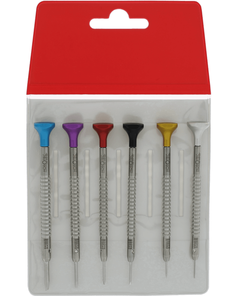 HOROTEC 01.218-H – Pochette 6 tournevis billes