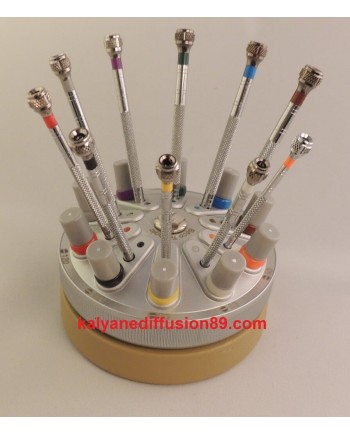 BECO 205950 – Socle tournant 10 tournevis horloger précision