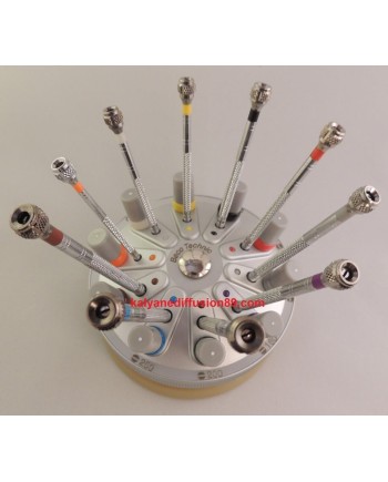 BECO 205950 – Socle tournant 10 tournevis horloger précision