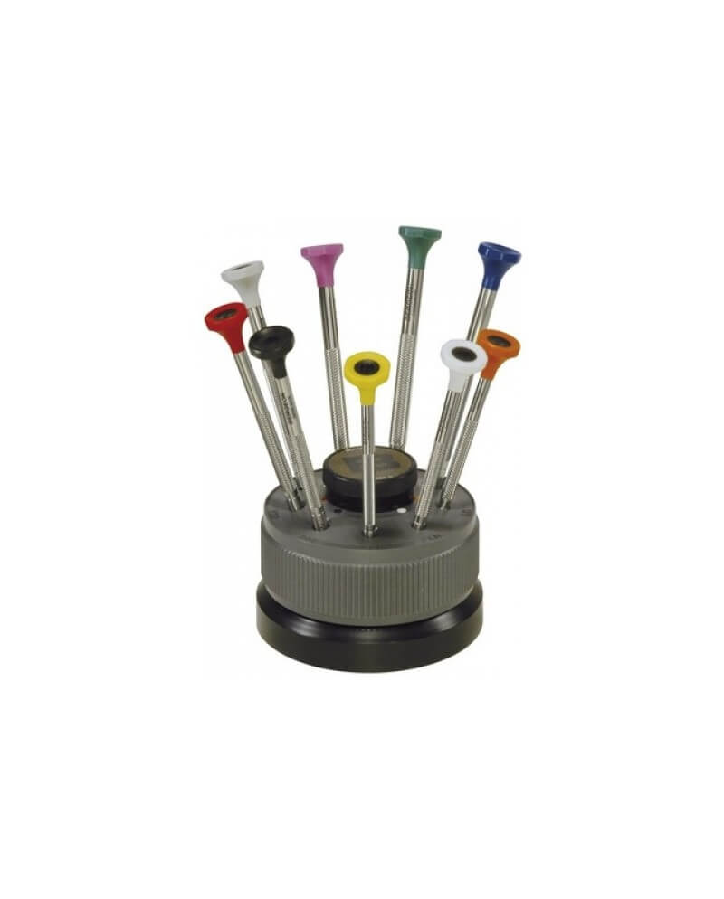 BERGEON 30081-S09 – Socle tournant 9 tournevis