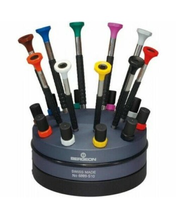 BERGEON 6899-S10 – Socle tournant 10 tournevis confort