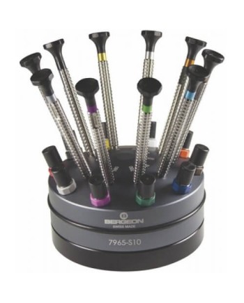 BERGEON 7965-S10 – Socle tournant 10 tournevis Torx