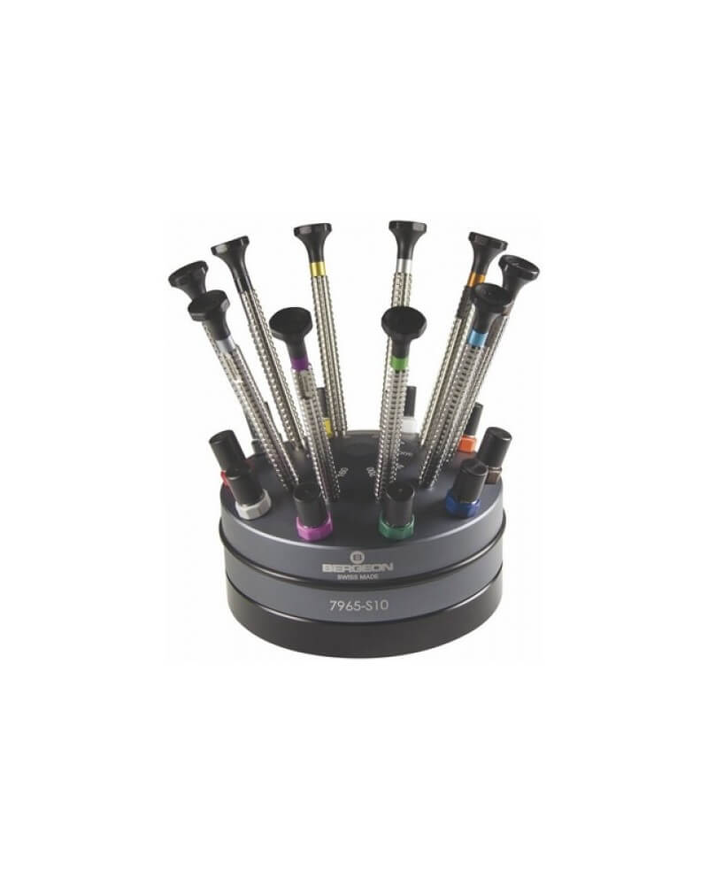 BERGEON 7965-S10 – Socle tournant 10 tournevis Torx