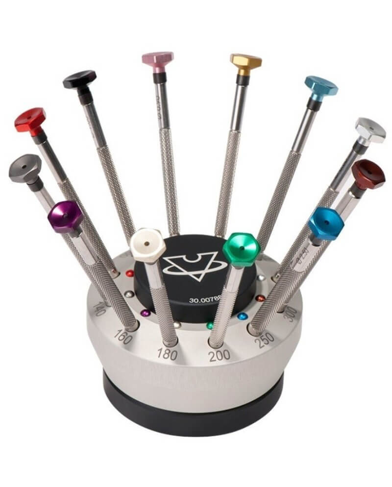 VOH 3000788 – Socle tournant 12 tournevis horloger précision