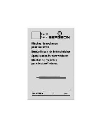 BERGEON – Mèche tournevis acier carbone précision