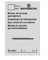 BERGEON – Mèche tournevis acier carbone précision