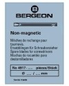 BERGEON – Mèche tournevis amagnétique précision