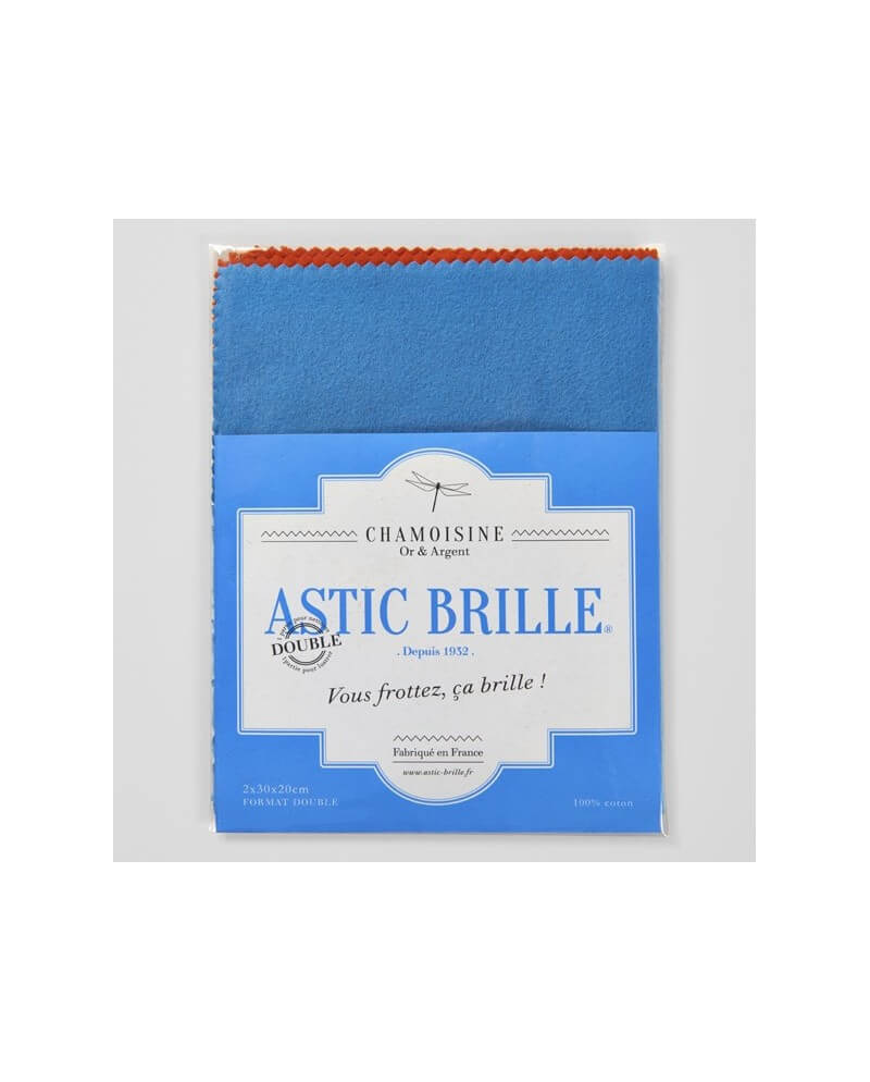 ASTIC BRILLE Chamoisine Double – Tissu entretien bijouterie