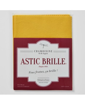 ASTIC BRILLE Chamoisine 45x38 cm – Tissu nettoyage bijouterie