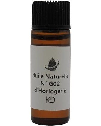 PASSION HORLOGERIE – La G02 huile naturelle pour horloges 5 ml