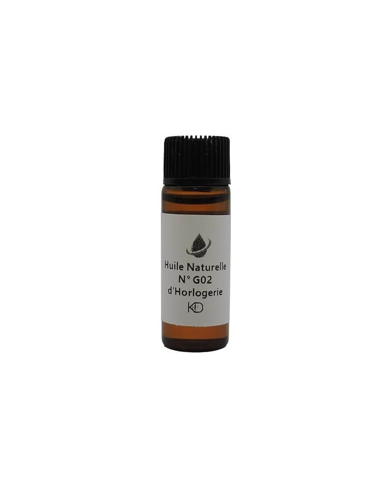 PASSION HORLOGERIE – La G02 huile naturelle pour horloges 5 ml