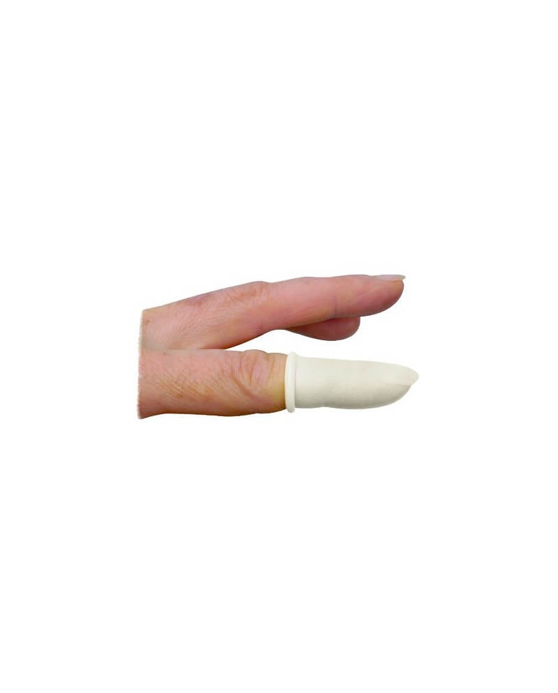 HOROTEC – Doigtiers nitrile antistatiques blancs