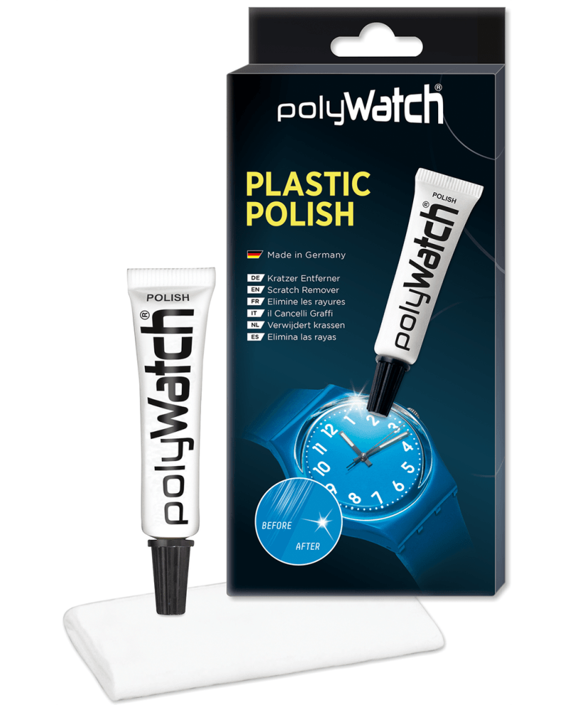 POLYWATCH – Kit pâte polir plexiglas avec chiffon réparation