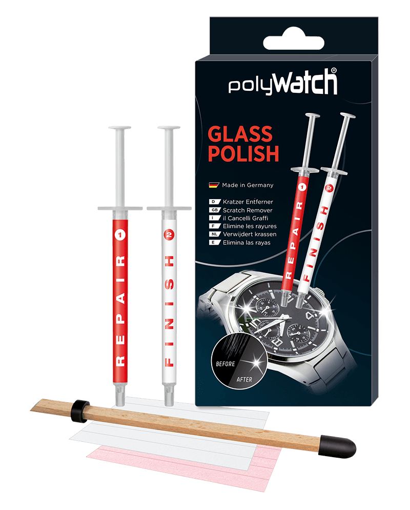 POLYWATCH – Kit polish verre minéral réparation rayures