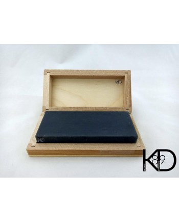 Pierre de touche naturelle en coffret bois