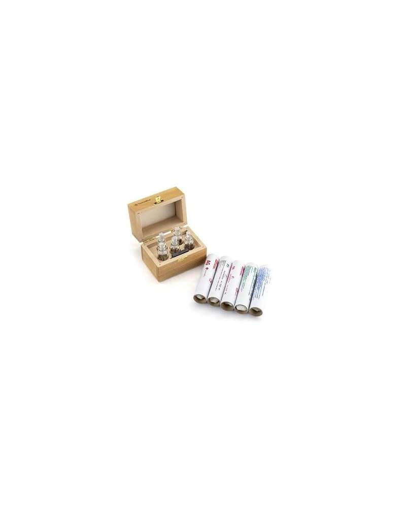 TECHNOFLUX - Coffret bois 5 réactifs (Or, Argent, Platine)
