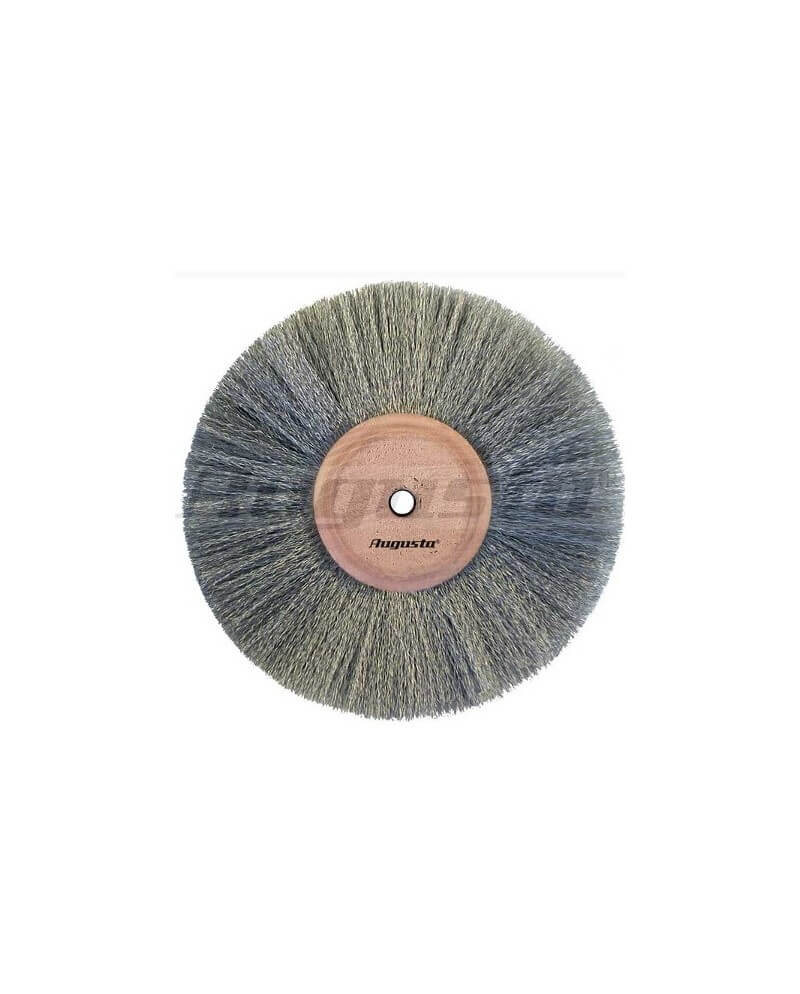 Disque brosse en argent nickelé Ø 85 mm pour touret à polir