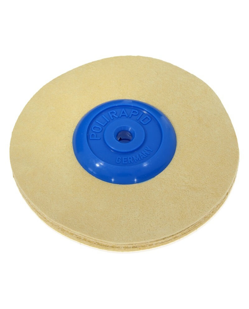 POLIRAPID Ø90x8 mm – Disque daim polissage finition cuir