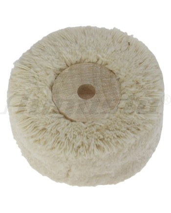 POLIRAPID Ø50x20 mm – Roue coton centre bois polissage
