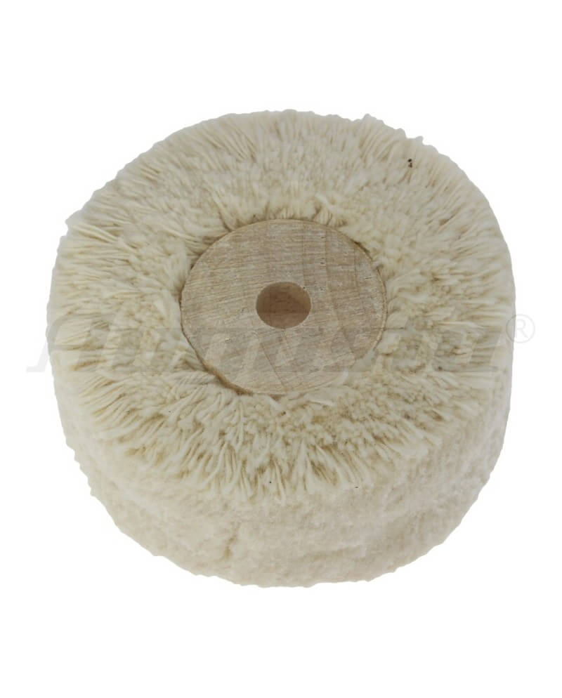 POLIRAPID Ø50x20 mm – Roue coton centre bois polissage