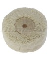 POLIRAPID Ø50x20 mm – Roue coton centre bois polissage